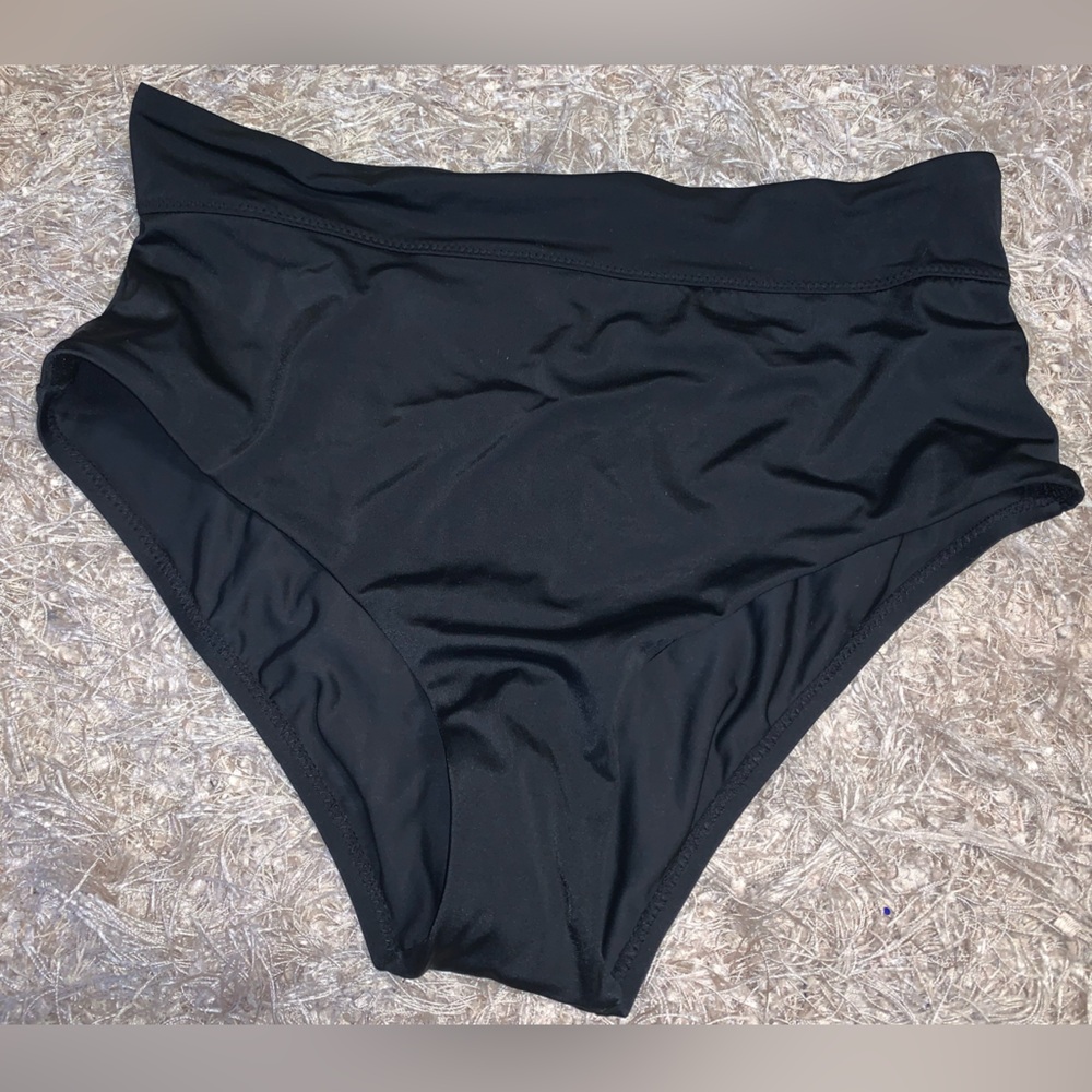 Tummy Control High-Waist Full Seat Coverage Bikini bottoms size L(12/14) NWT